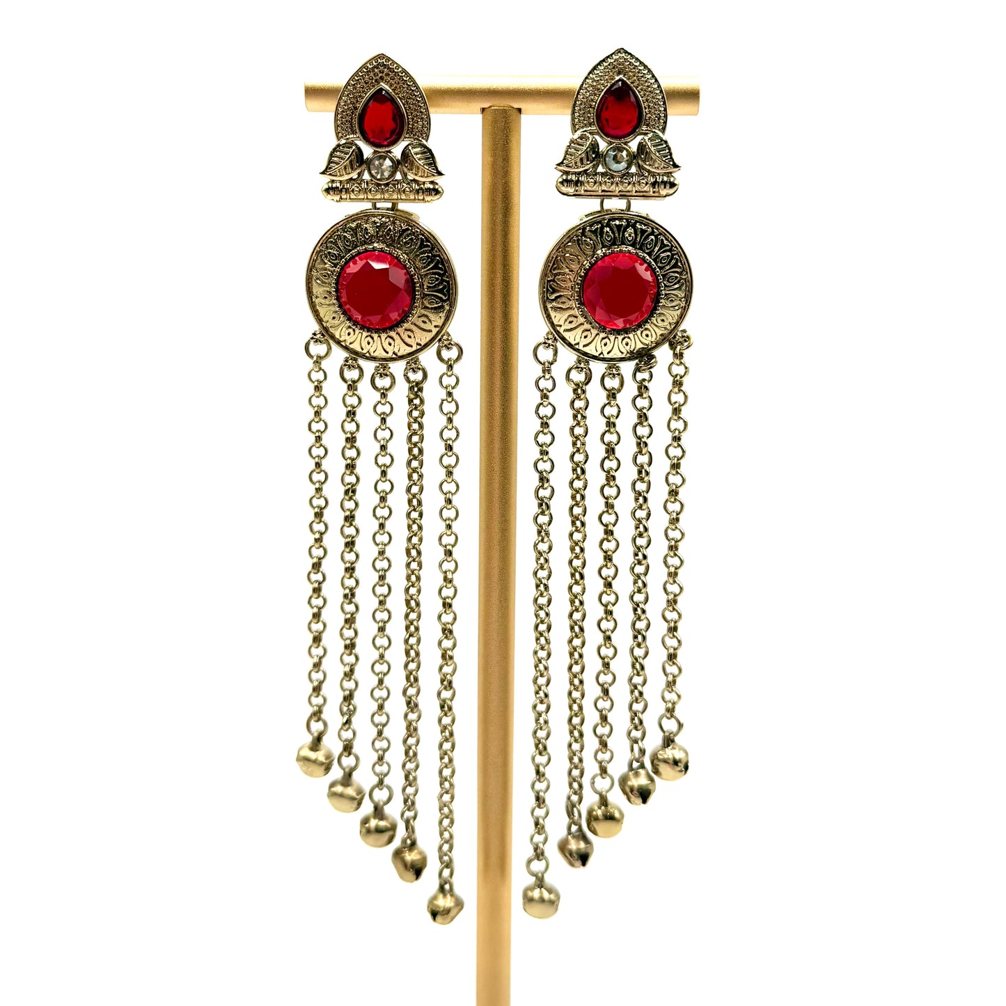 Nayra Earrings in Red