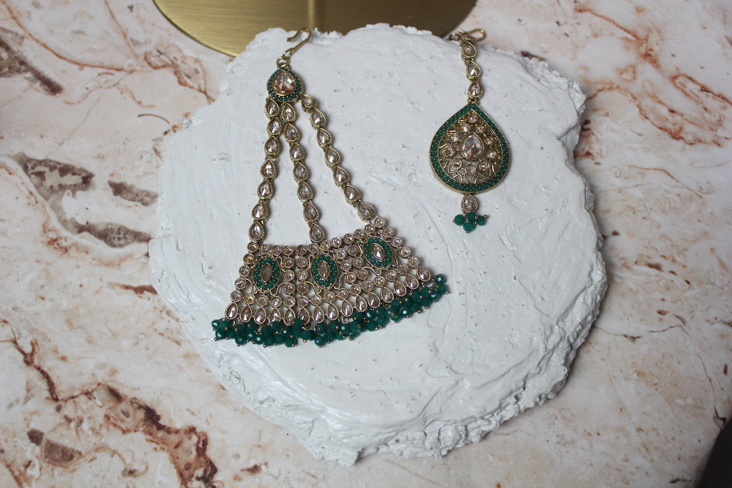 Inisha Bridal Set in Green