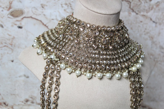 Anushka Polki Bridal Set in Gold