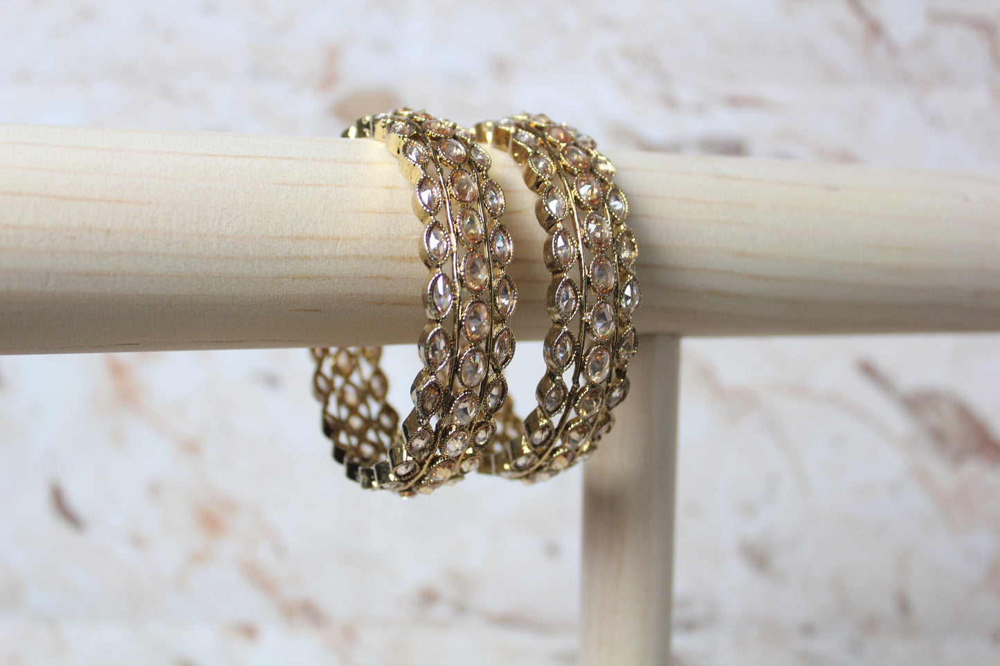Amia Bangles in Gold