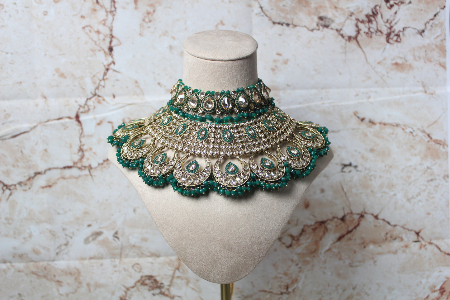 Inisha Bridal Set in Green