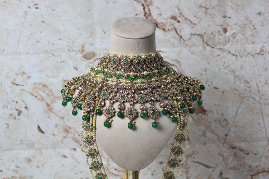 Malaika Bridal Set in Green