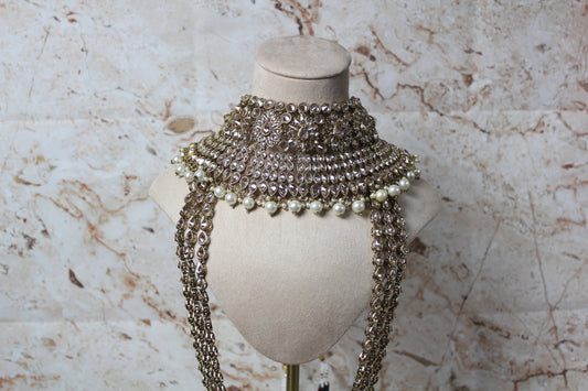 Anushka Polki Bridal Set in Gold