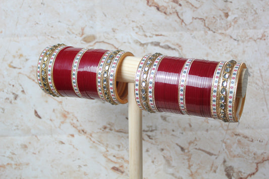 Diksha Choora Set in Red