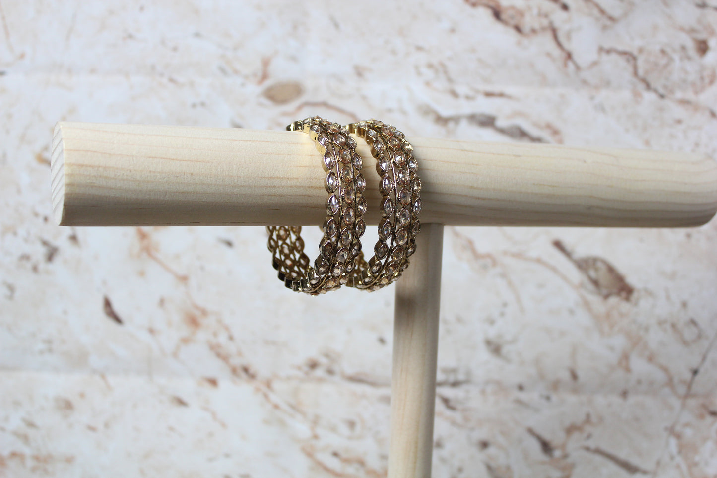 Amia Bangles in Gold